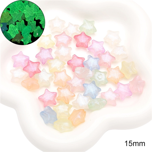 acrylic mixed iuminous jelly with fine shimmering mermaid and acrylic beads (20g/pack)