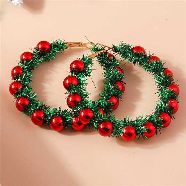 plastic/resin Christmas cartoon earrings