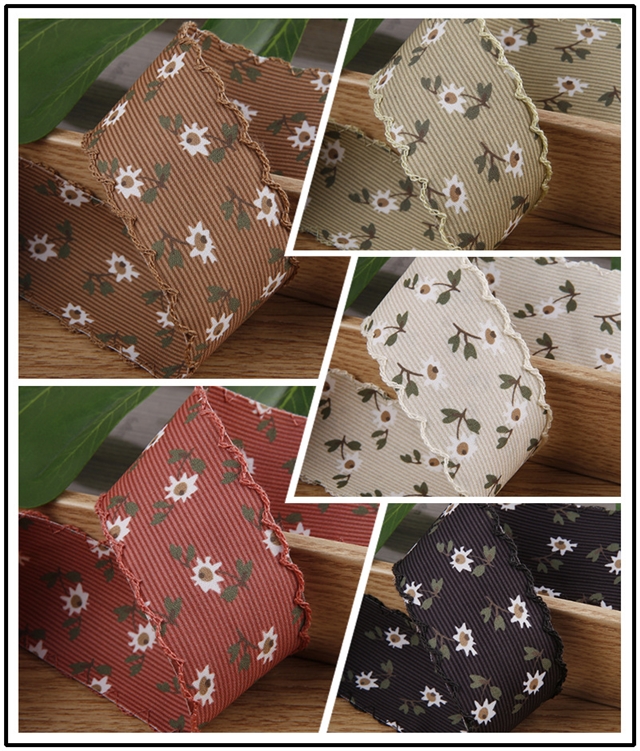 small daisy moon ribbon printed ribbon