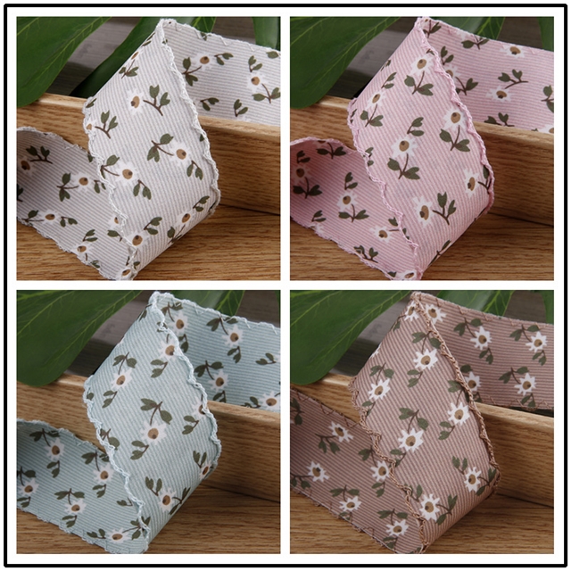 small daisy moon ribbon printed ribbon