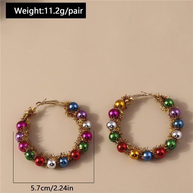 plastic/resin Christmas cartoon earrings