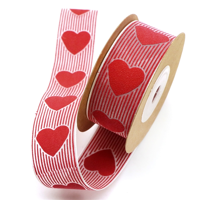 heart printed ribbon 9#25mm(1