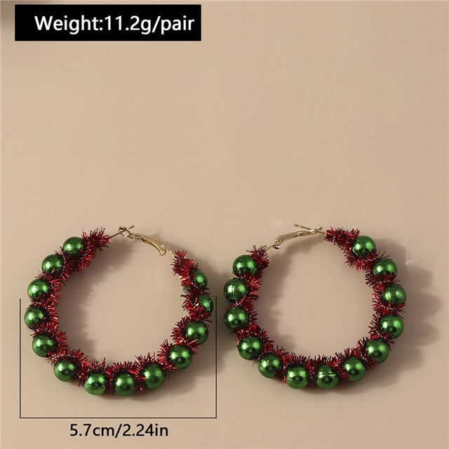 plastic/resin Christmas cartoon earrings