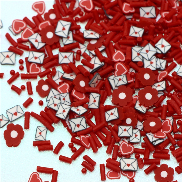 soft clay/pvc valentines day mixed packing filled soft clay envelope mixed,10g/pack