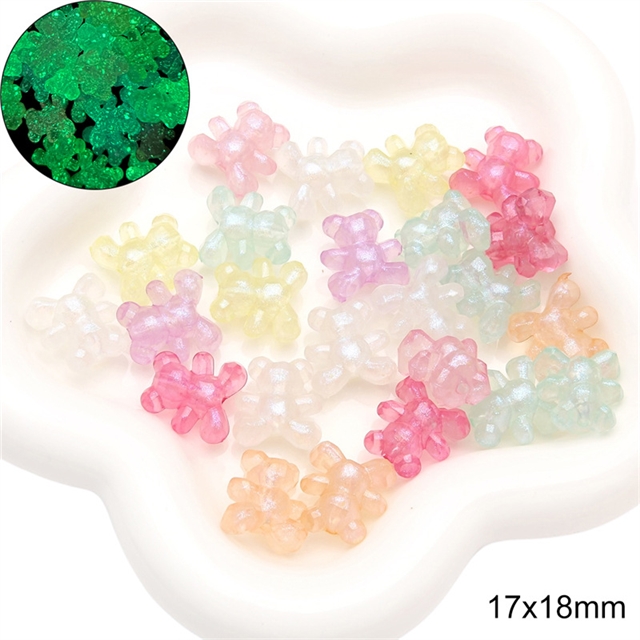 acrylic mixed iuminous jelly with fine shimmering mermaid and acrylic beads (20g/pack)