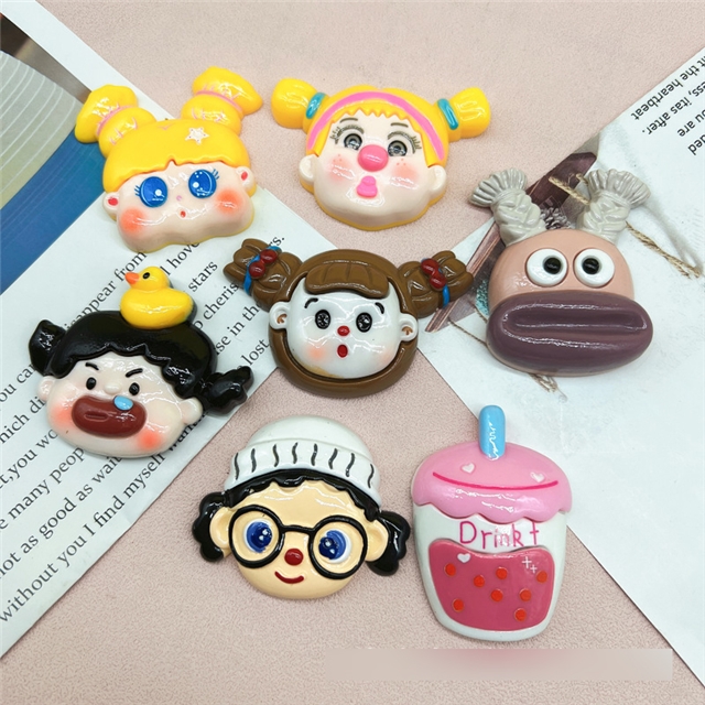 resin cartoon character series  large 3d resin accessories