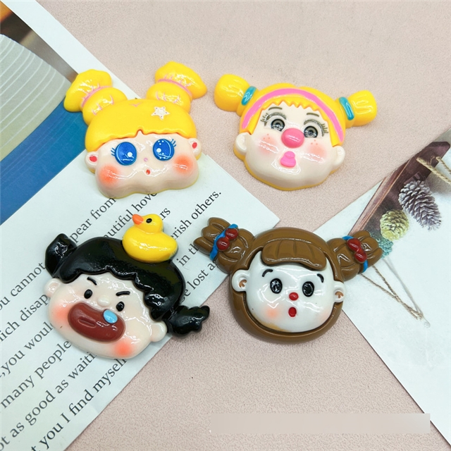 resin cartoon character series  large 3d resin accessories
