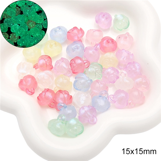 acrylic mixed iuminous jelly with fine shimmering mermaid and acrylic beads (20g/pack)