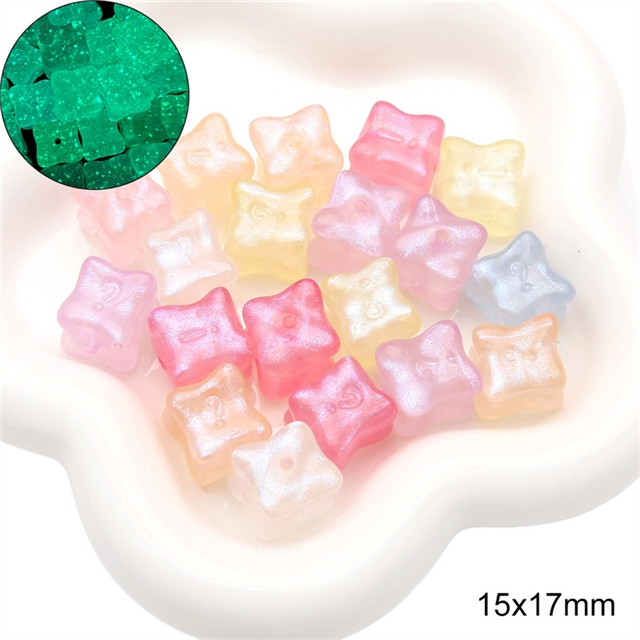 acrylic mixed iuminous jelly with fine shimmering mermaid and acrylic beads (20g/pack)
