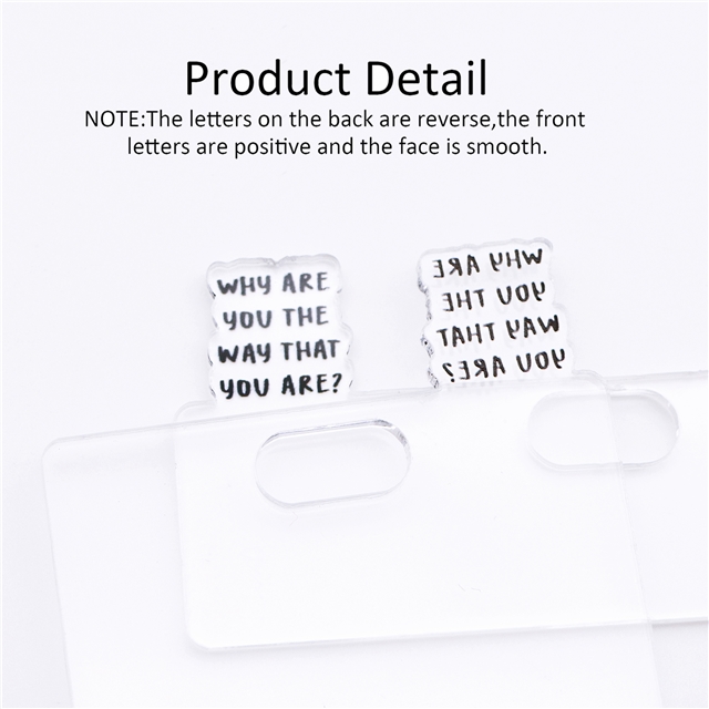 acrylic printed transparent acrylic pendant