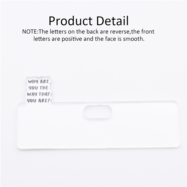 acrylic printed transparent acrylic pendant