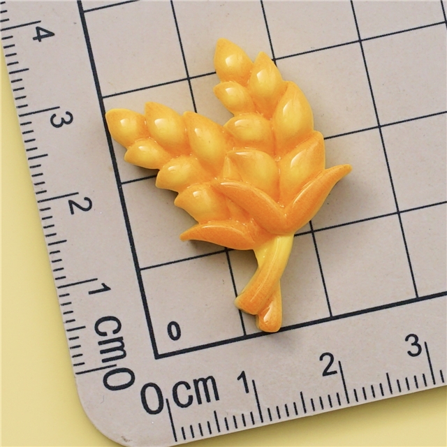 plastic/resin autumn series 3d resin accessories 1# ear of wheat