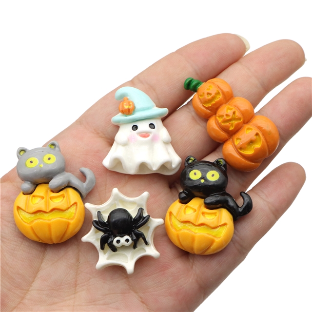 resin Halloween Series Pumpkin 3D Resin Accessories