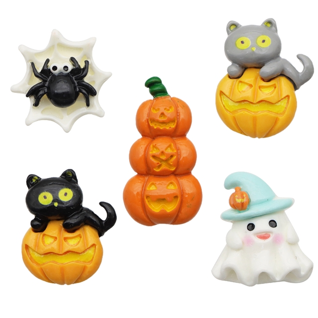 resin Halloween Series Pumpkin 3D Resin Accessories