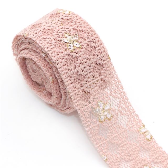plain hollow lace flower ribbon