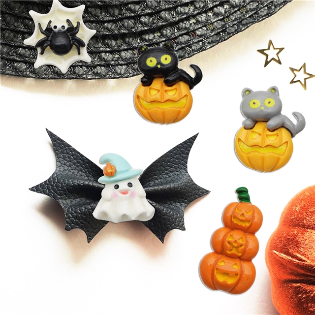 resin Halloween Series Pumpkin 3D Resin Accessories