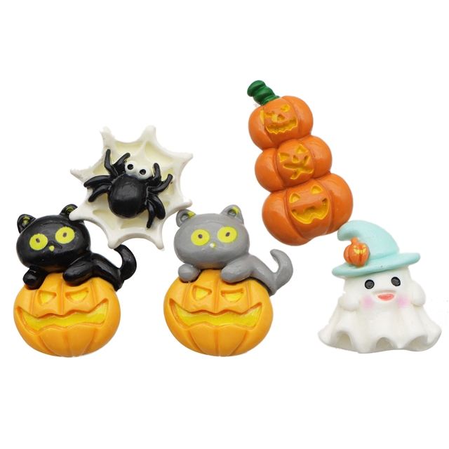resin Halloween Series Pumpkin 3D Resin Accessories