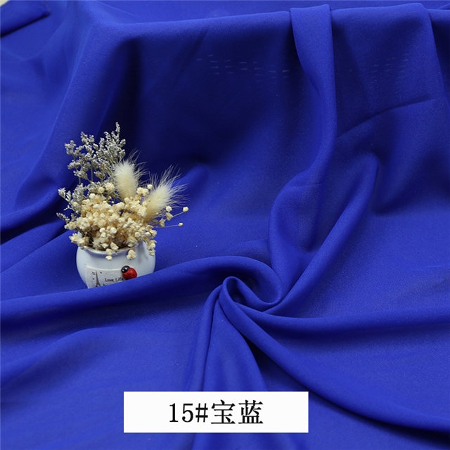 100% polyester plain micro transparency pearlescent chiffon fabric