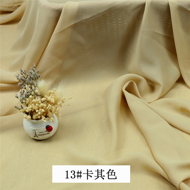 100% polyester plain micro transparency pearlescent chiffon fabric