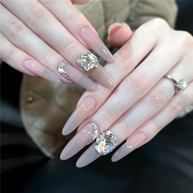 Crystal alloy Crystal Pearl Pile Diamond Nail Accessories