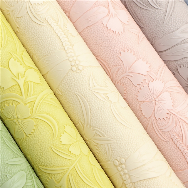 synthetic leather plain color butterfly dragonfly flower faux leather