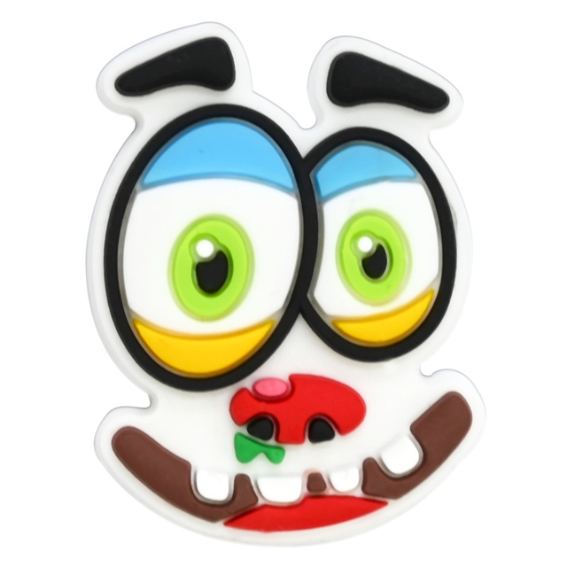 pvc soft glue funny halloween series pvc soft rubber shoe buckle