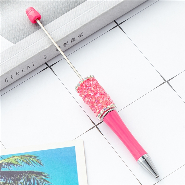 crystal gravel beadable pen watermelon red