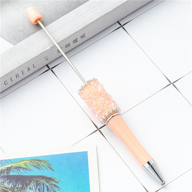crystal gravel beadable pen pink
