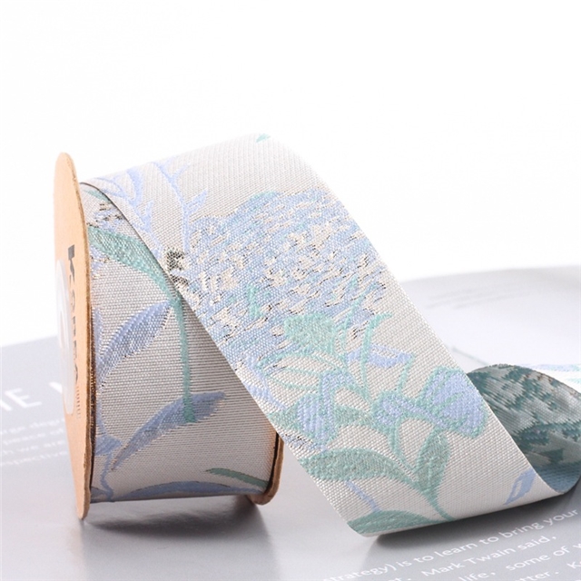 polyester vintage single-sided gold and silver embroidered flower ribbon 01,pink rose,2.5cm(1