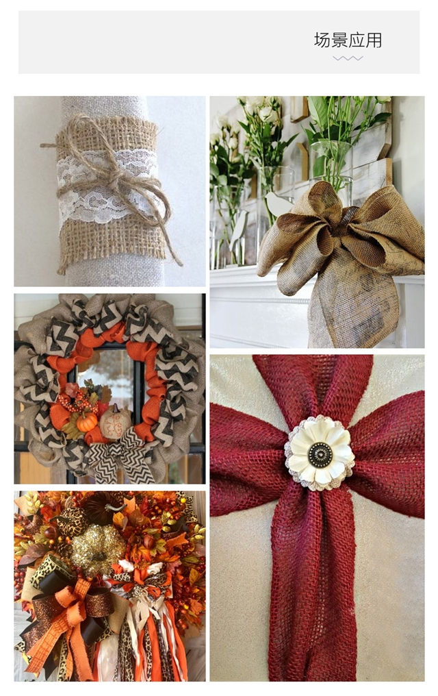 polyester christmas series fine linen wired ribbon