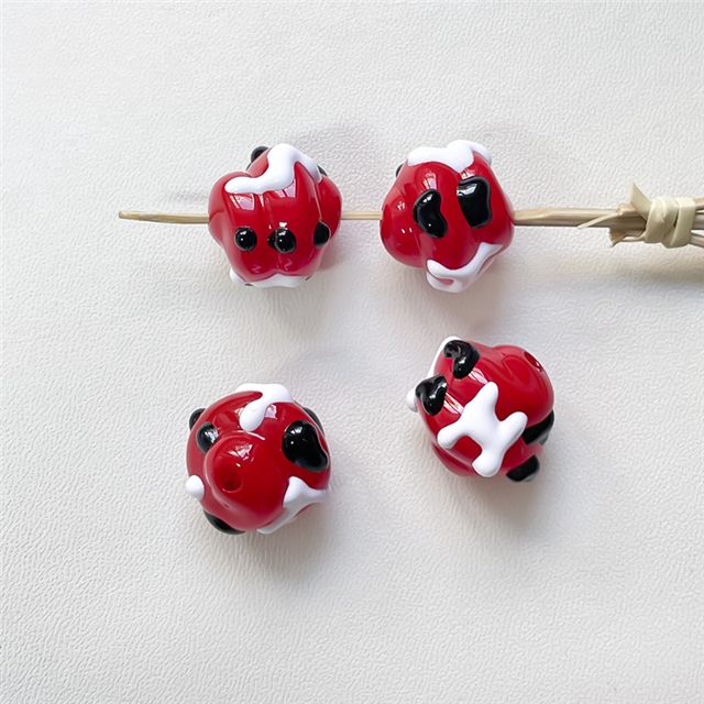 acrylic Christmas collection Hand-painted acrylic beads diy material accessories
