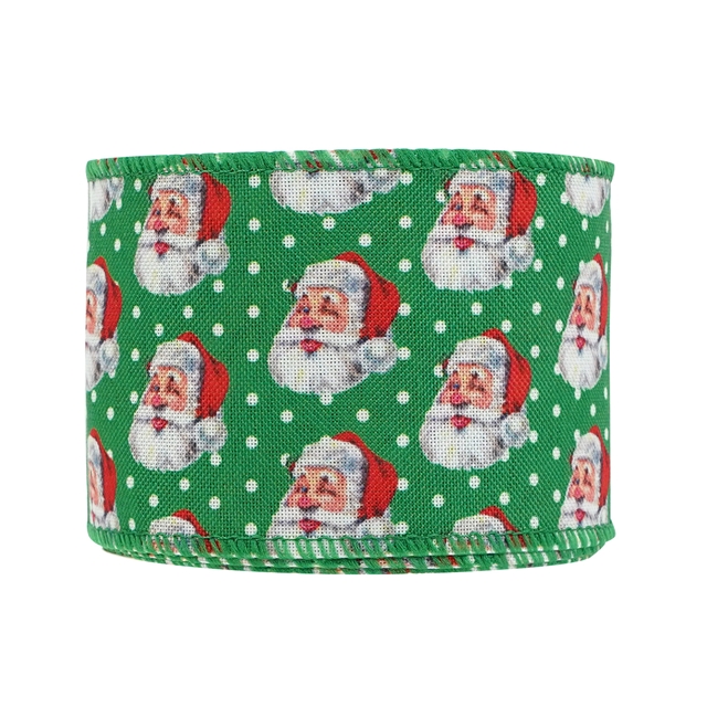 polyester christmas series fine linen wired ribbon