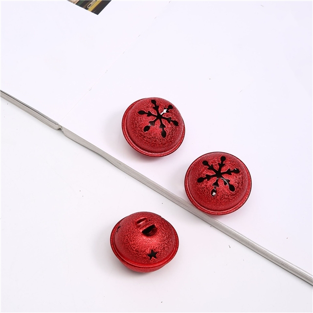 metal matte metal snowflake bell