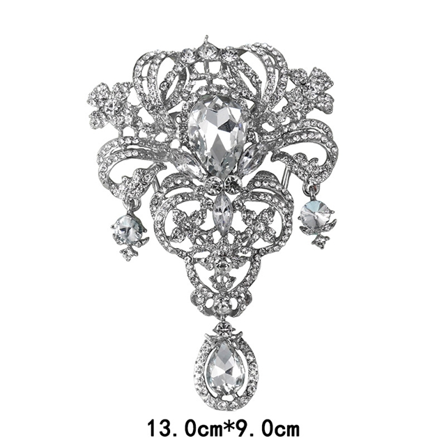 alloy rhinestones alloy brooch