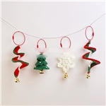 christmas series knitted keychain pendant
