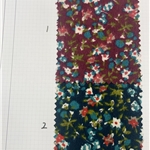 floral printed corduroy fabric