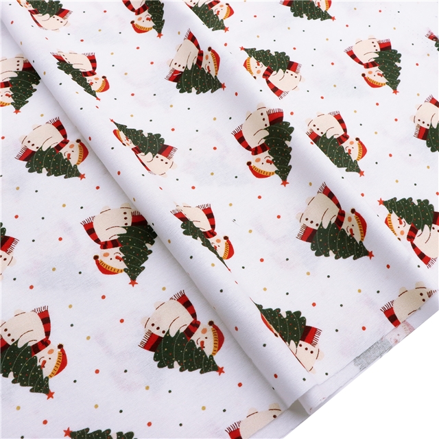christmas 100% cotton flannel digital printed fabric 5#,50*145cm(19.7*57.1
