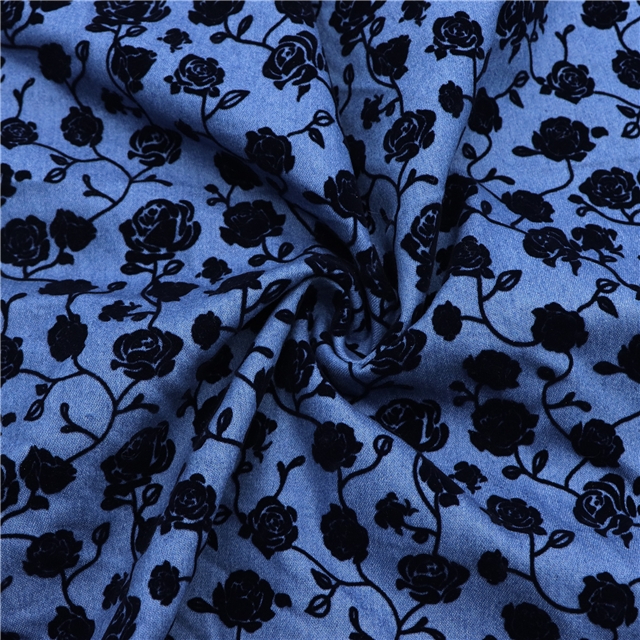 velvet rose denim fabric