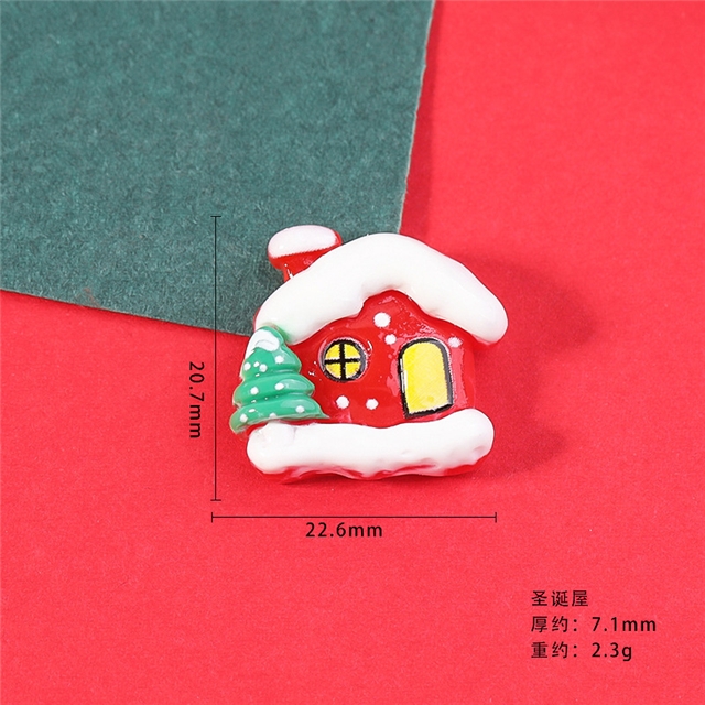 plastic/resin christmas series 3d resin accessories