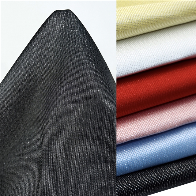 100% polyester plain color shiny gold and silver silk polyester fabric