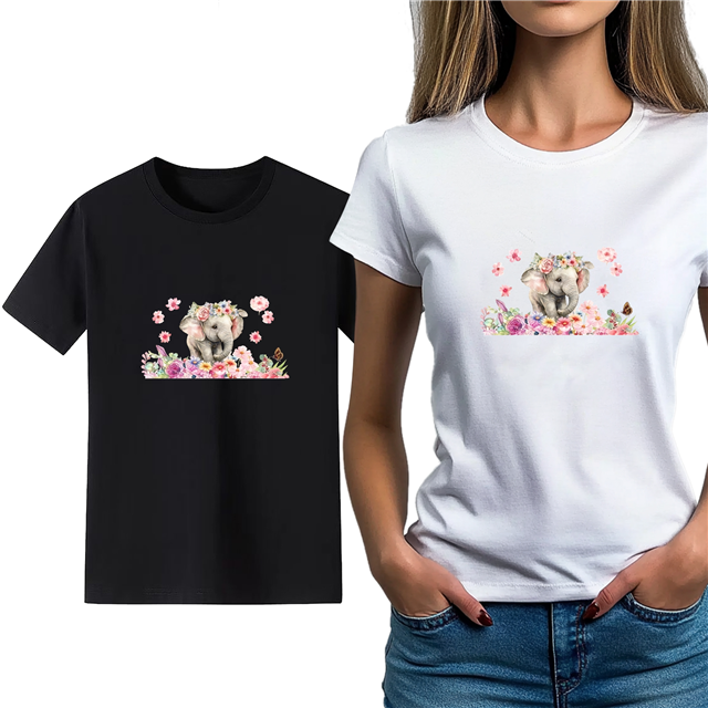 cotton Iron On Transfer Stickers and T-shirts