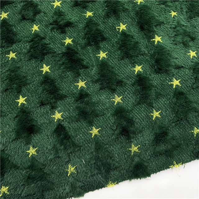 christmas tree velvet fabric
