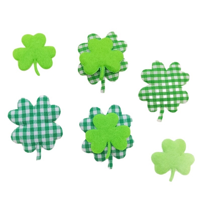 fabric shamrock  ultrasonic embossed accessories