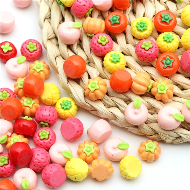 resin simulated food toys fruits and vegetables 3d resin accessories