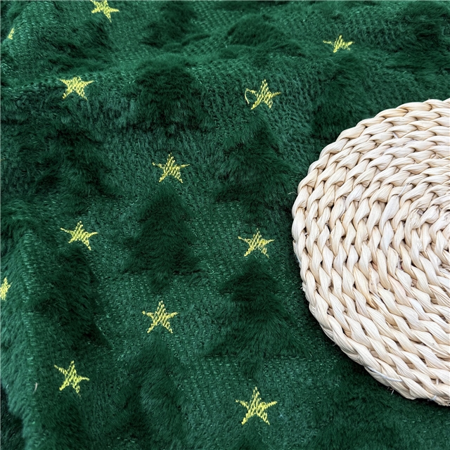 christmas tree velvet fabric