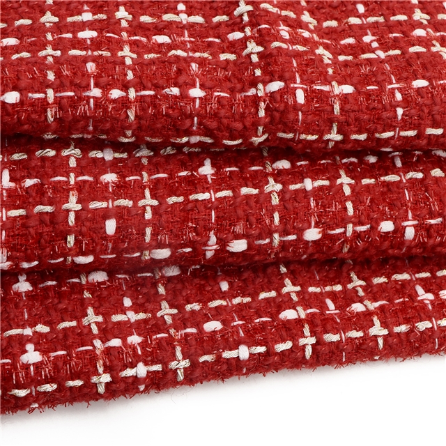 woolen bright silk woven small fragrant fabric