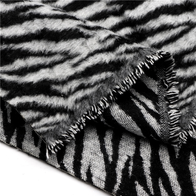 zebra patterned velvet fabric