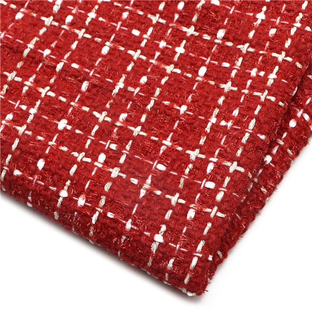 woolen bright silk woven small fragrant fabric