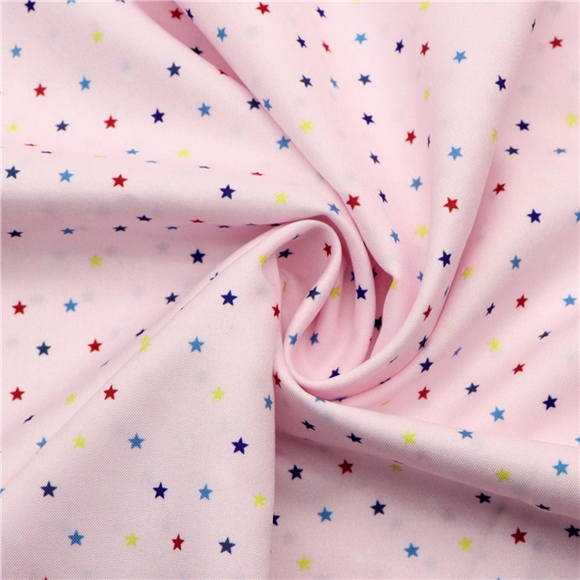 plain colored star polyester fabric