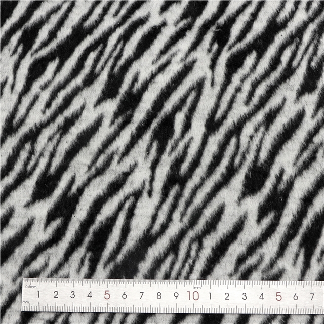 zebra patterned velvet fabric
